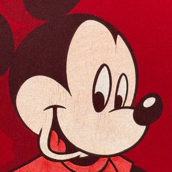 Velva Sheen Mickey Mouse Vintage Red T-Shirt Cartoon Graphic Adult Large USA - Picture 4 of 9